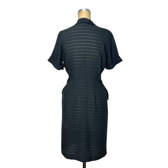 1940s day dress with zip front Size M - Picture 4 of 7